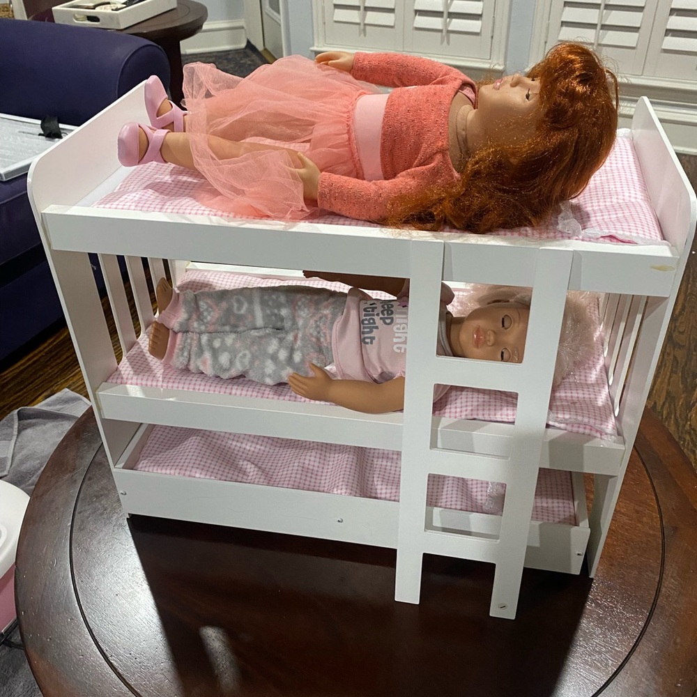 🧸 Badger Basket Trundle Doll Bunk Bed - Gently Used!